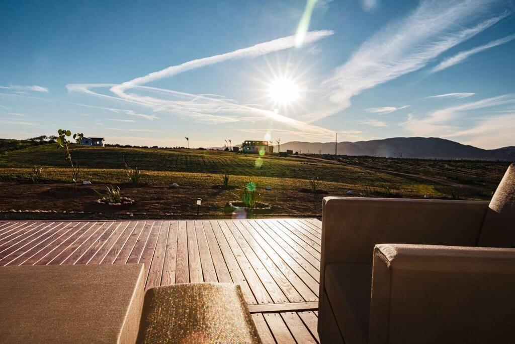 Cabana El Alamo Con Jacuzzi Villa Valle de Guadalupe Bagian luar foto